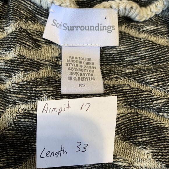 Soft Surroundings Zebra Print Cardigan Size XS Fringe Oversized Boho Mob Wife - Picture 2 of 12